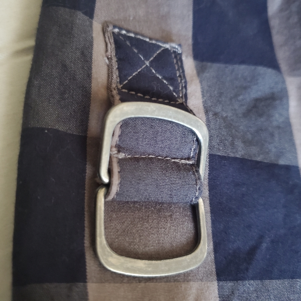 VTG Converse One Star XS button up checker midi dress Y2k 00s Buffalo Check - Picture 6 of 9